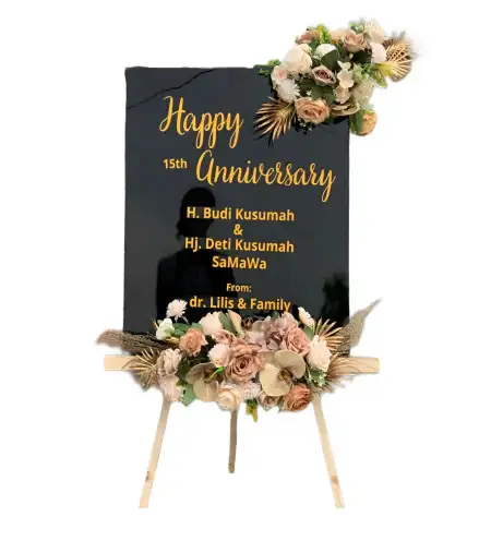 Papan Bunga Akrilik Bermi